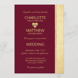 Invitación personalizada de la boda de la caída