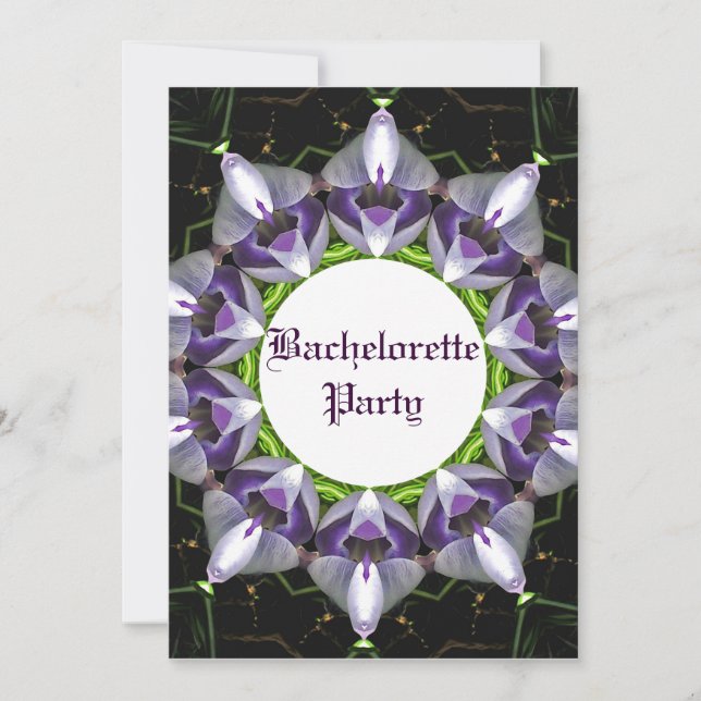 Invitación personalizada de la fiesta de la solter (Anverso)