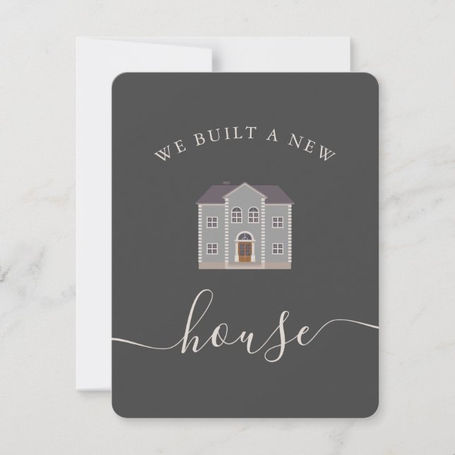 Invitación personalizada de la nueva casa (Anverso)