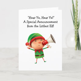 Invitación personalizada de Navidad con megáfono d