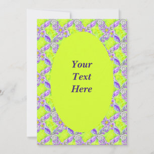 Invitación personalizada de patrón de trama de tra