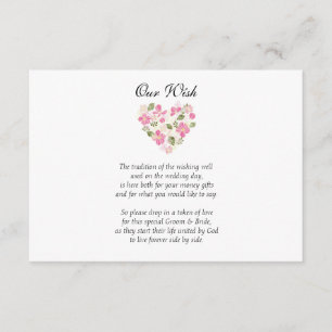 Invitación personalizada de pozo de deseos de boda