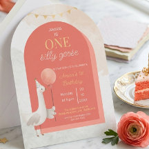 Invitación Personalizada de Primer Cumpleaños Sill