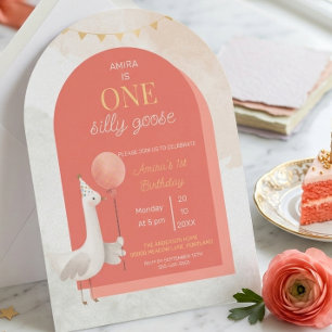 Invitación Personalizada de Primer Cumpleaños Sill