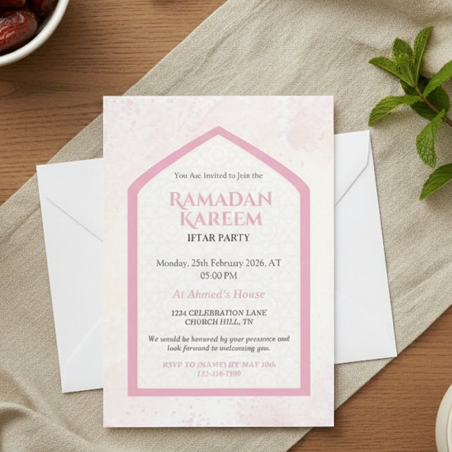Invitación personalizada de Ramadan Kareem Iftar r (Subido por el creador)
