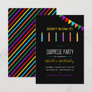 Invitación personalizada de Surprise Birthday Part