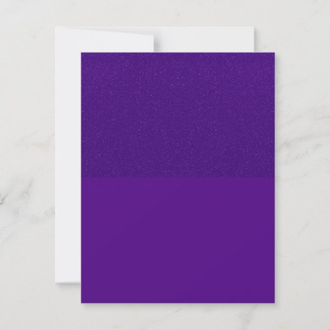 Invitación personalizada de tono dividido invertid (Anverso)