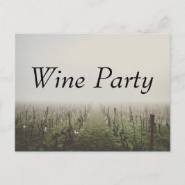 Invitación personalizada de viñedo para fiesta de