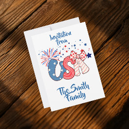 Invitación personalizada del 4 de julio