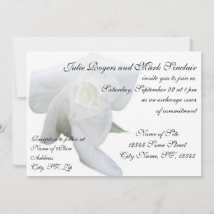 Invitación personalizada del Boda formal de rosa b