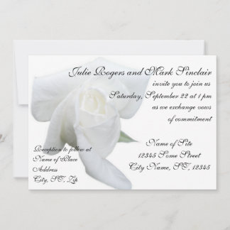 Invitación personalizada del Boda formal de rosa b