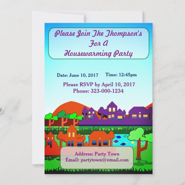 Invitación personalizada del fiesta del estreno de (Anverso)