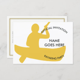 Invitación personalizada del partido Kayaking