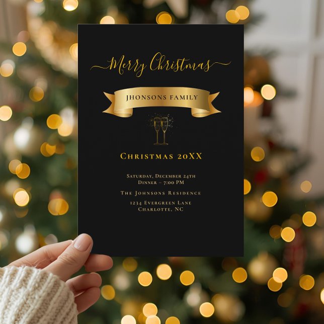Invitación personalizada elegante de Navidad (Subido por el creador)