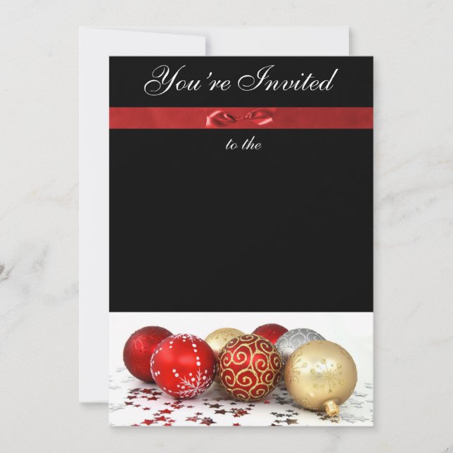 Invitación personalizada festiva de la celebración (Anverso)