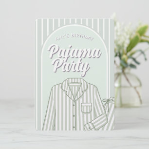Invitación personalizada - Fiesta de pijamas para 