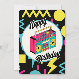 Invitación personalizada - Fiesta temática Retro 8