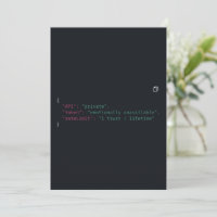 Invitación personalizada inspirada en el código ne