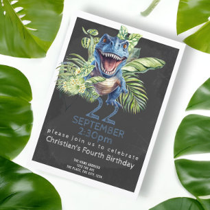 Invitación Personalizada la fiesta de cumpleaños de los dinos