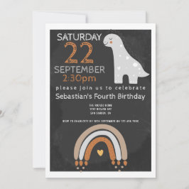Invitación Personalizada la fiesta de cumpleaños de los dinos