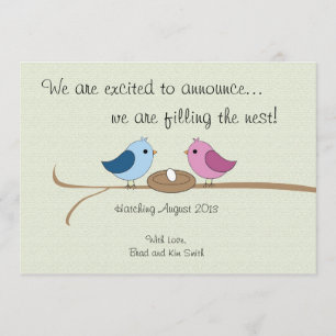 Invitación personalizada linda del embarazo