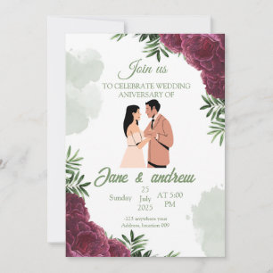 Invitación Personalizada para Aniversario de Boda