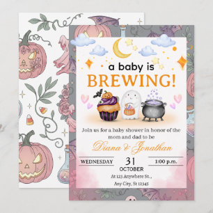 Invitación Personalizada para Baby Shower de Hallo