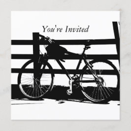 Invitación personalizada para bicicleta en el mar 