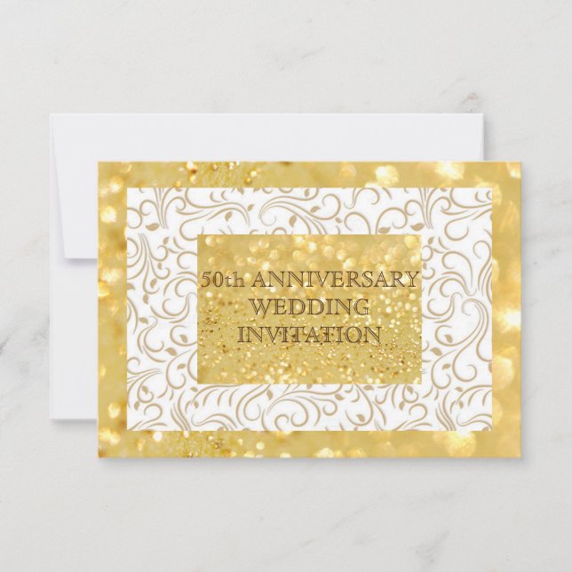 Invitación personalizada para bodas de oro (Anverso)