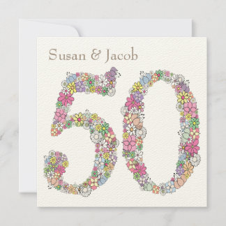 Invitación Personalizada para Bodas de Oro (50 Ani