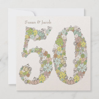 Invitación personalizada para el 50º aniversario d