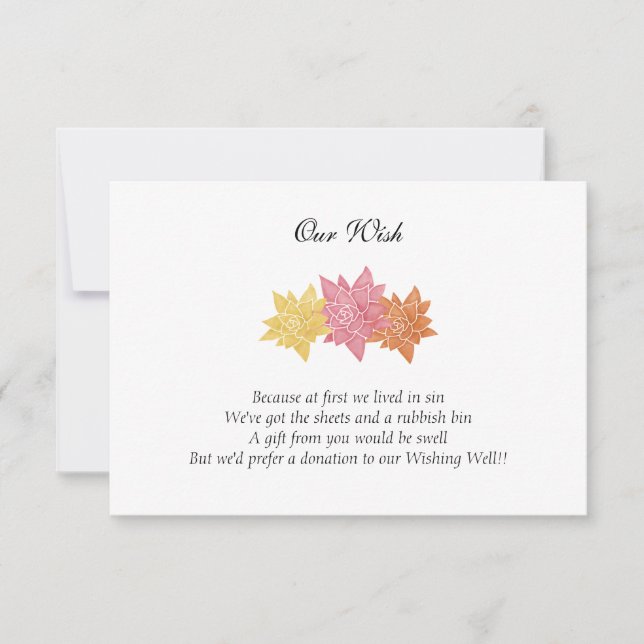 Invitación personalizada para el día de la boda 'N (Anverso)