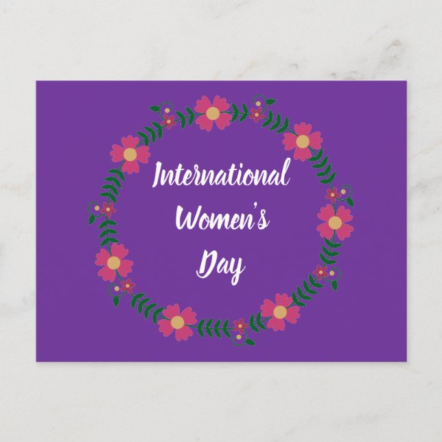 Invitación personalizada para el Día Internacional (Anverso)