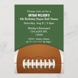 Invitación personalizada para el Fiesta deportivo