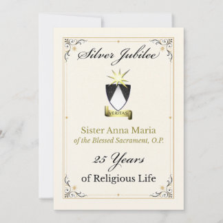 Invitación personalizada para el Jubileo de Plata