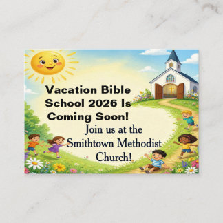 Invitación personalizada para Escuela Bíblica de V