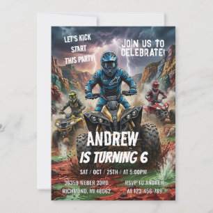 Invitación personalizada para fiesta de cumpleaños