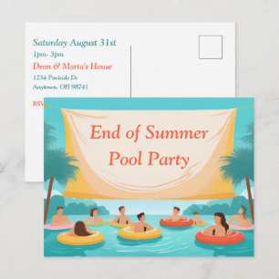 Invitación personalizada para fiesta de fin de ver