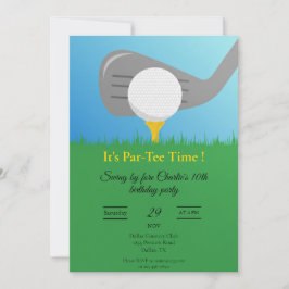 Invitación Personalizada para Fiesta de Golf Impri
