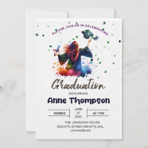 Invitación Personalizada para Fiesta de Graduación