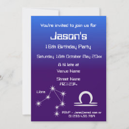 Invitación personalizada para fiesta de la galaxia