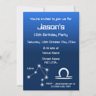 Invitación personalizada para fiesta de la galaxia