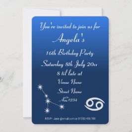 Invitación personalizada para fiesta de la galaxia