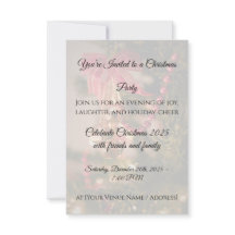 Invitación personalizada para fiesta de Navidad
