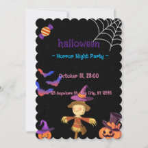INVITACIÓN PERSONALIZADA PARA FIESTA DE TERROR DE
