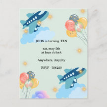 Invitación personalizada para fiesta infantil con 
