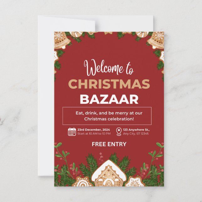 Invitación personalizada para fiesta, invitación p (Anverso)