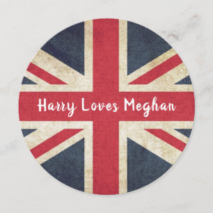 Invitación personalizada para la boda real de Harr