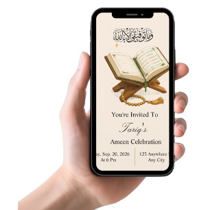 Invitación personalizada para la celebración de Am