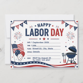 Invitación personalizada para la fiesta de BBQ del